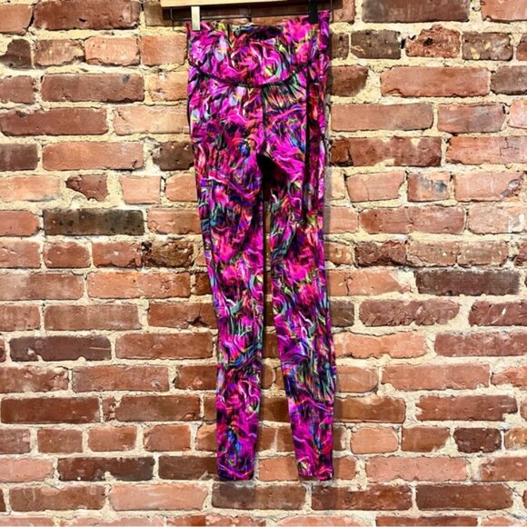 Lululemon Base Pace High-Rise Tight 28" Hyper Flow Pink Multi Size 4 - Picture 3 of 5